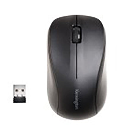 Kensington Mouse For Life Wireless, an ambidextrous mouse with silent clicks, 1000 DPI sensor, and storable nano receiver.