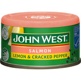 John West Salmon Lemon & Cracked Pepper Tear tab can 95g