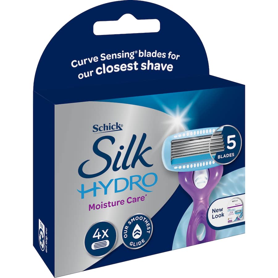 Schick Hydro Silk Razor Blades  4pack