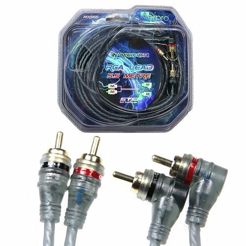 Rca Lead 2 Male-2 Male Right Angle 5.5M -AERPRO