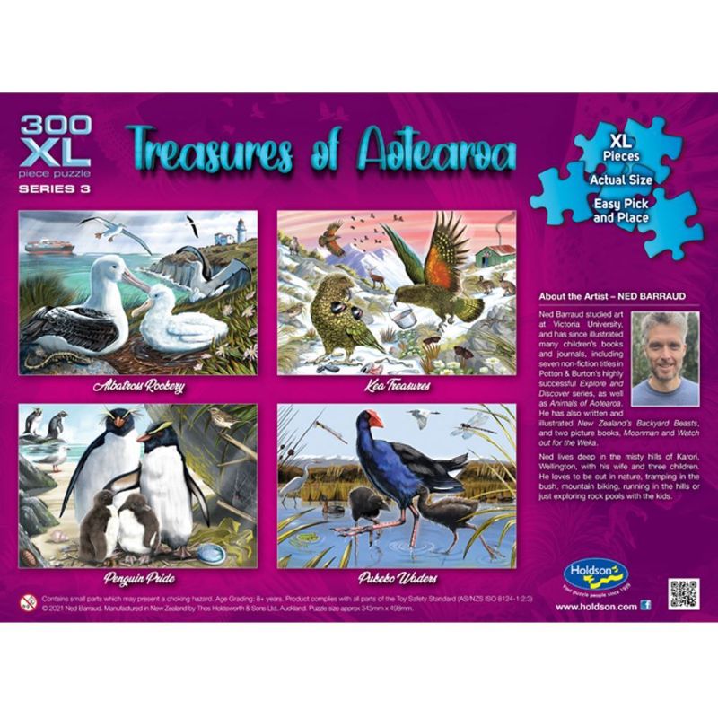 Holdson Puzzle - Treasures of Aotearoa S3 300XL pc (Penguin Pride)