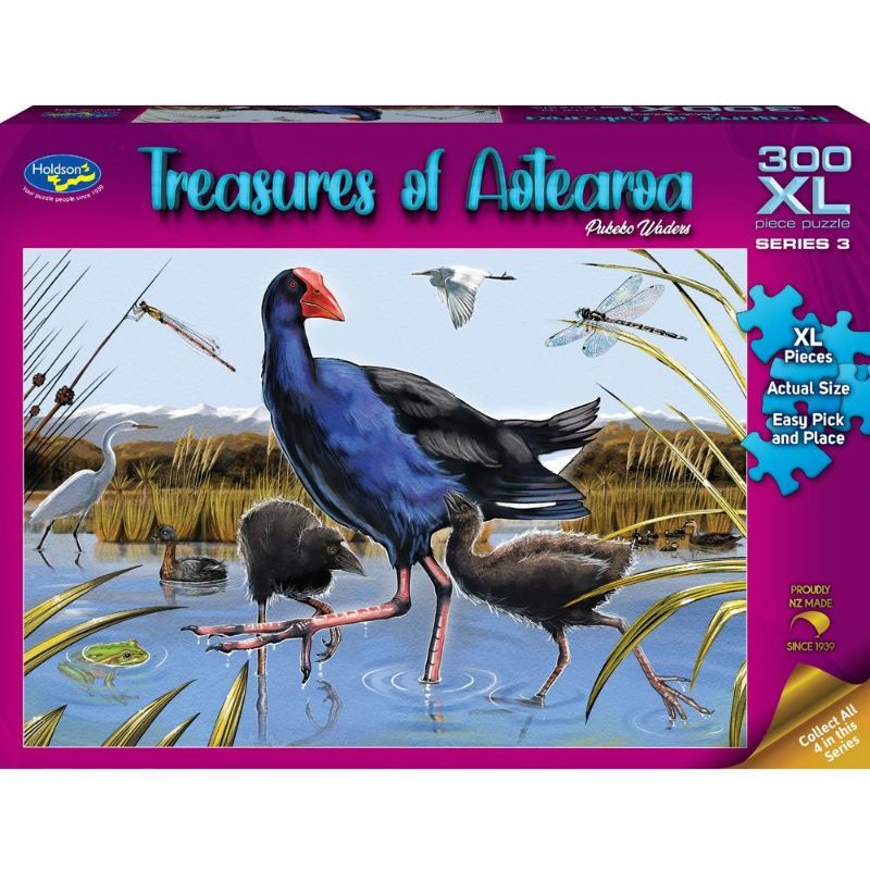 Holdson Puzzle - Treasures of Aotearoa S3 300XL pc (Pukeko Waders)