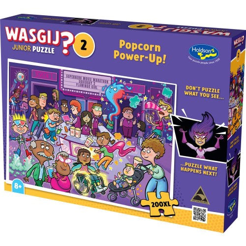 Jigsaw Puzzle - Wasgij Junior Popcorn Power-Up! (200pc XL)