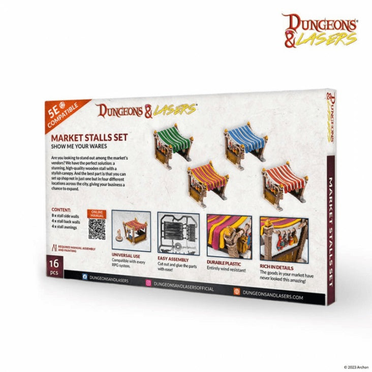 Dungeons & Lasers: Expansion Bits - Market Stalls Set