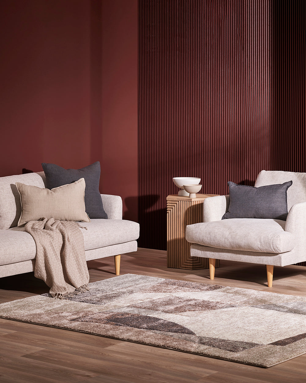 Floor Rug - Barcelona Cassidy Cocoa (200 x 290cm) - OLLO