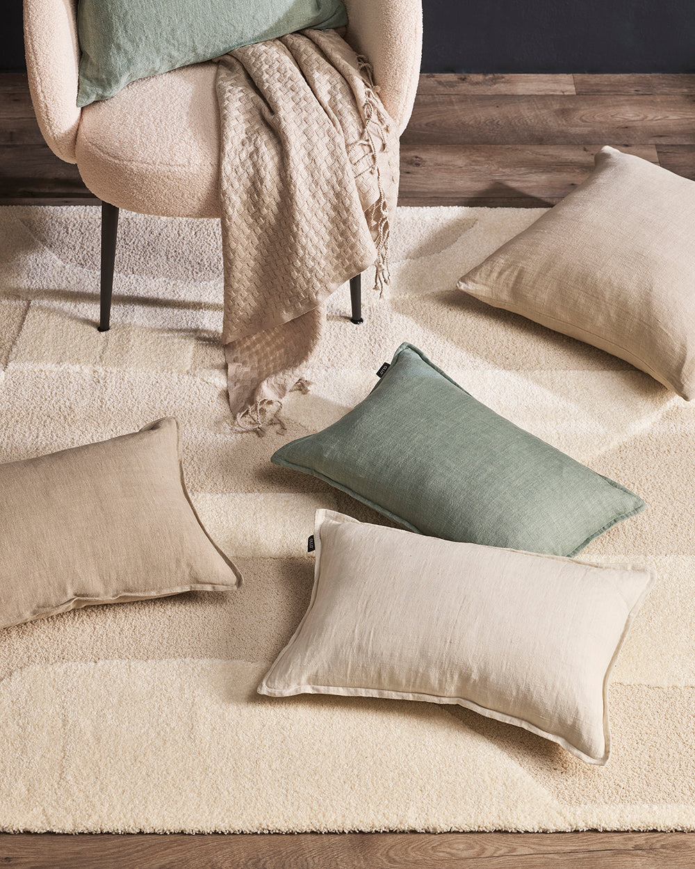 Floor Rug - Lumiere Marceau Ivory (160 x 230cm) - OLLO