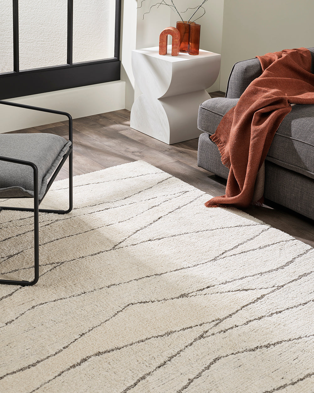 Floor Rug - Lumiere Everest Ecru (200 x 290cm) - OLLO