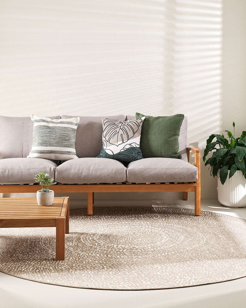 Floor Rug - Cape Cod Cove Ecru (240cm dia) - OLLO