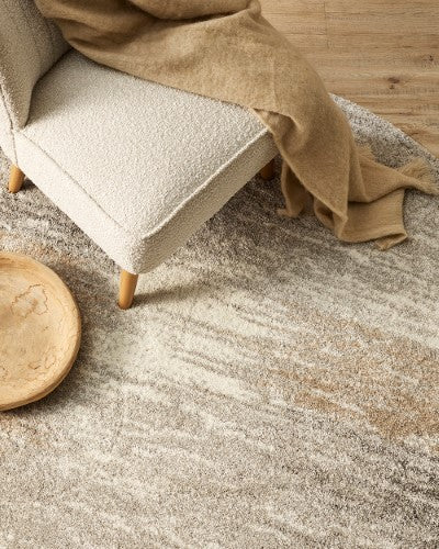Floor Rug - Saxony Angelo  Ecru (200cm dia) - OLLO
