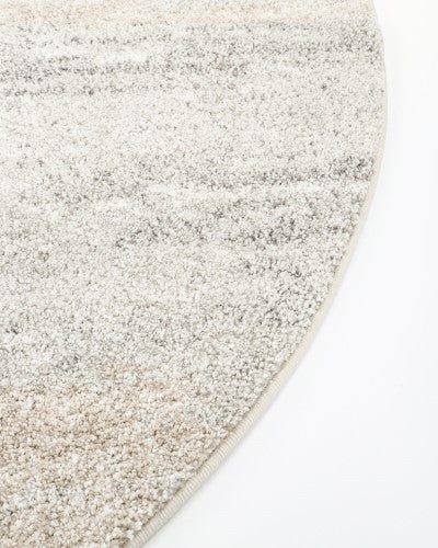 Floor Rug - Saxony Angelo  Ecru (200cm dia) - OLLO