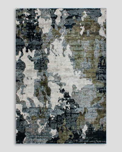 Floor Rug - Emery Ink/Olive (200 x 290cm) - OLLO