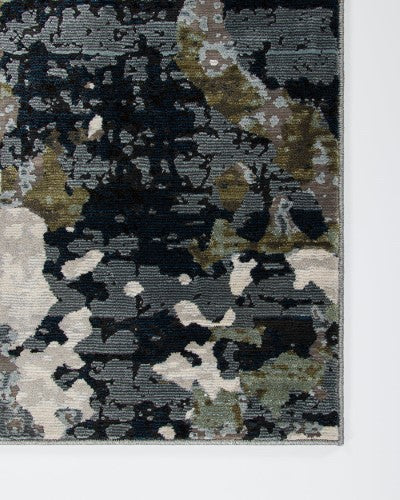 Floor Rug - Emery Ink/Olive (200 x 290cm) - OLLO