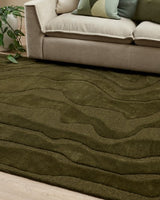 Floor Rug - Mira Olive (160 x 230cm) - OLLO