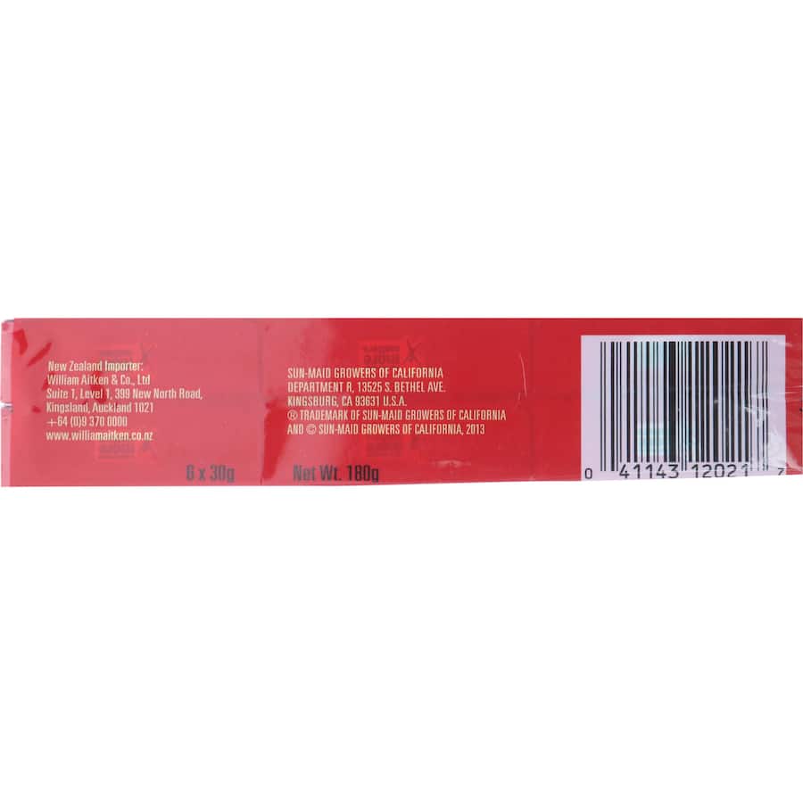 Sunmaid Raisins  30g boxes 6pack