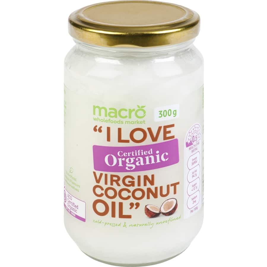 Macro Organic Virgin Coconut Oil  Jar 300g