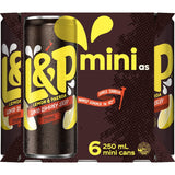 L & P Soft Drink  250ml cans 6pack