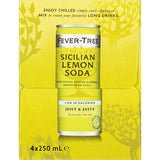 Fever Tree Soda Sicilian Lemon 250ml cans 4pack