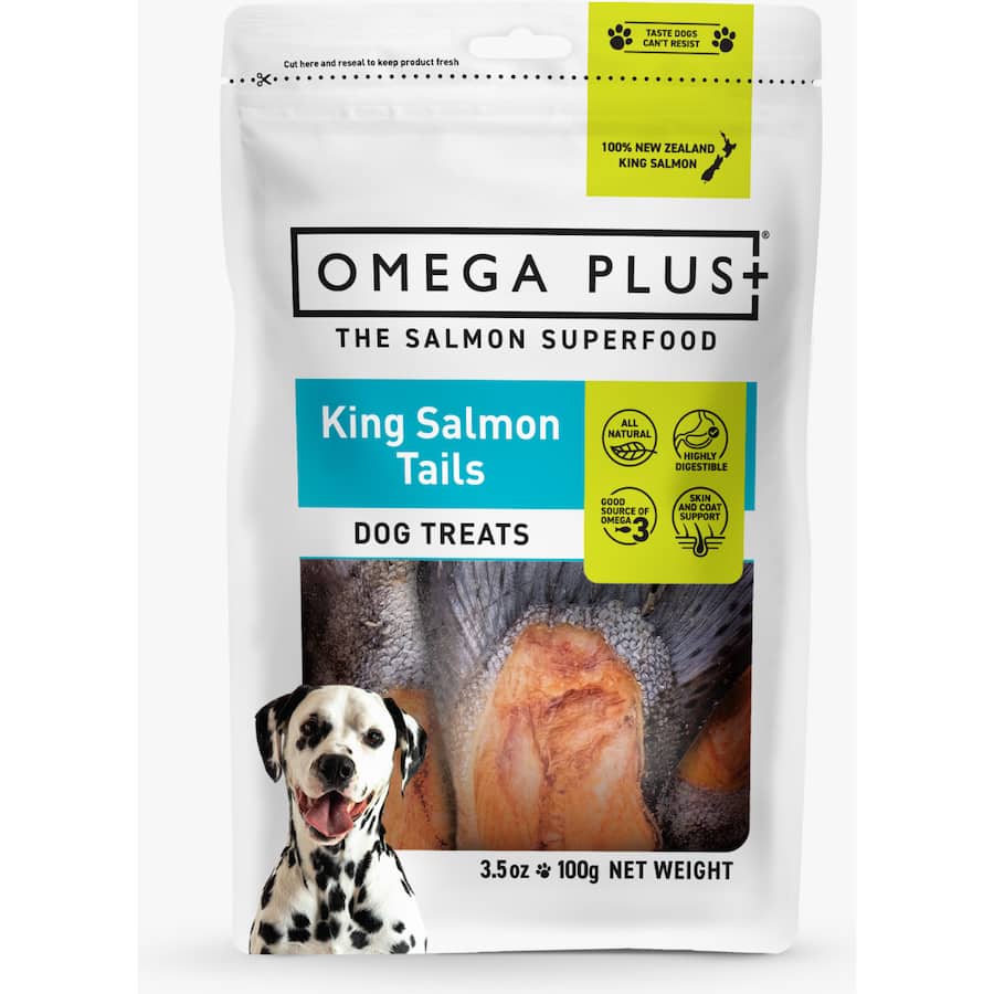 Omega Plus Dog Treats King Salmon Tails