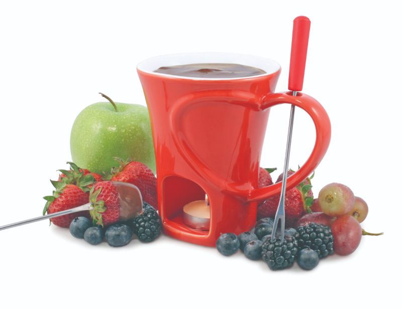 Chocolate Fondue Mug Set - Swissmar Sweetheart (4pc)