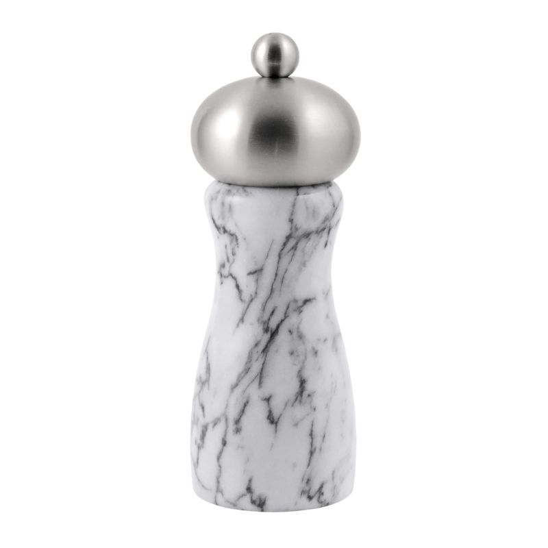 Pepper Mill - Swissmar Arctic White Marble/SS (15cm/6")
