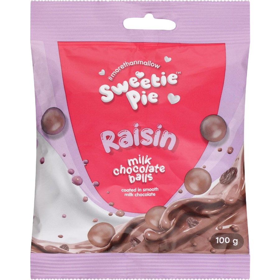 Sweetie Pie Chocolate Raisin Balls 100g