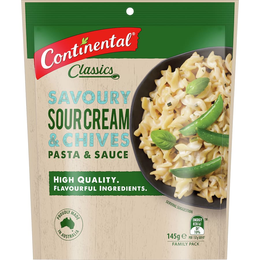Continental Pasta & Sauce Sour Cream & Chives 145g