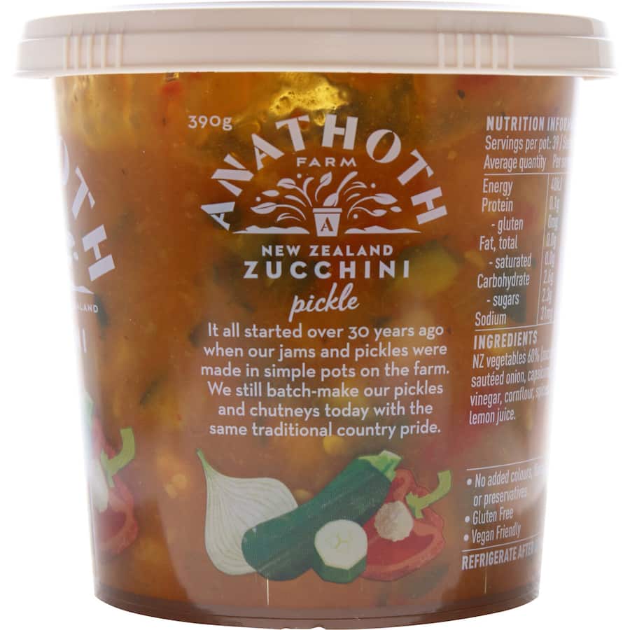 Anathoth Farm Pickle Zucchini 390g