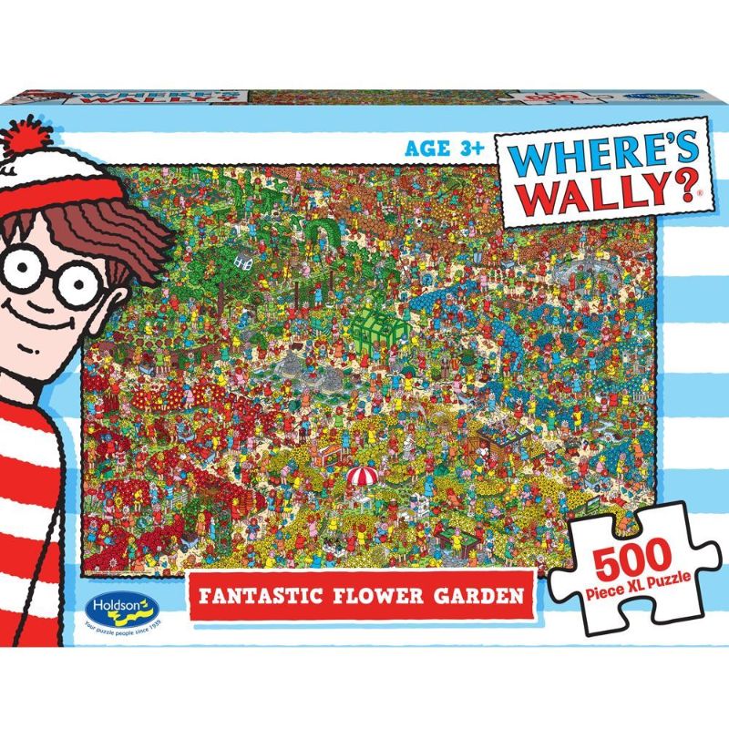 Holdson Puzzle - Where's Wally, 500XL pc (Fantastic Flower Garden)