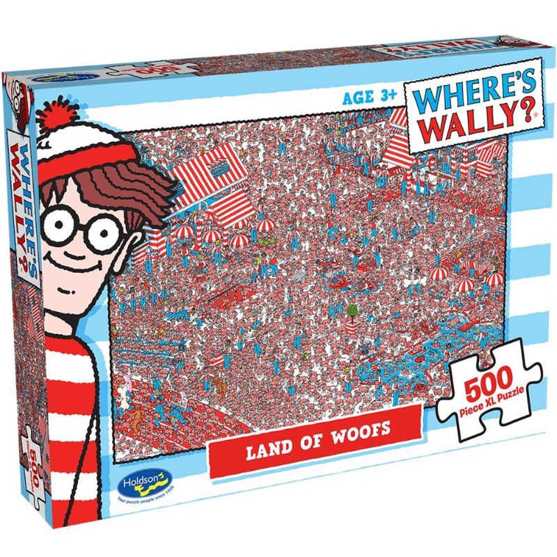 Holdson Puzzle - Where's Wally, 500XL pc (Land of Woofs)