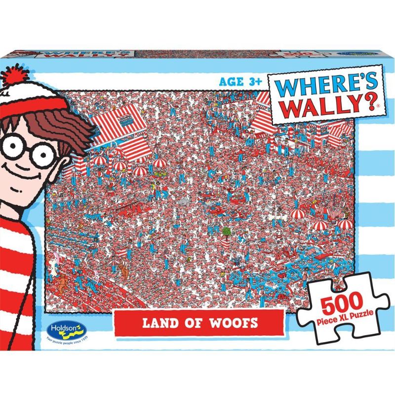 Holdson Puzzle - Where's Wally, 500XL pc (Land of Woofs)