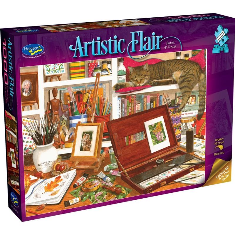 Holdson Puzzle - Artistic Flair, 1000pc (Paint & Draw)