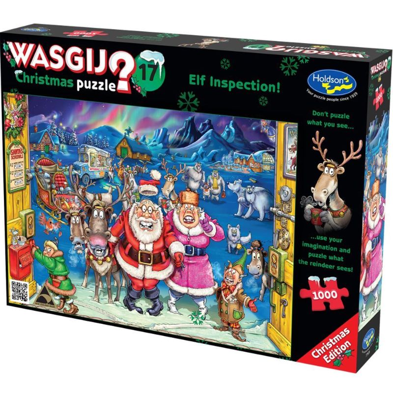 Holdson Puzzle - Wasgij Christmas 17, 1000pc (Elf Inspection!)