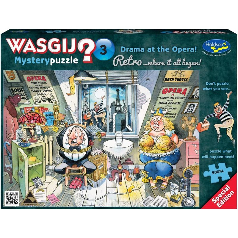 Holdson Puzzle - Wasgij Retro Mystery 3, 500XL pc (Drama at the Opera!)