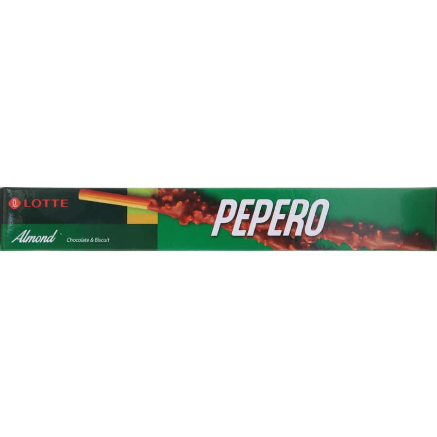 Lotte Biscuit Sticks Pepero Almond Chocolate Coated Box 32g