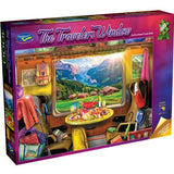 Jigsaw Puzzle - The Travelers Window Switzerland Train Ride (1000pcs)