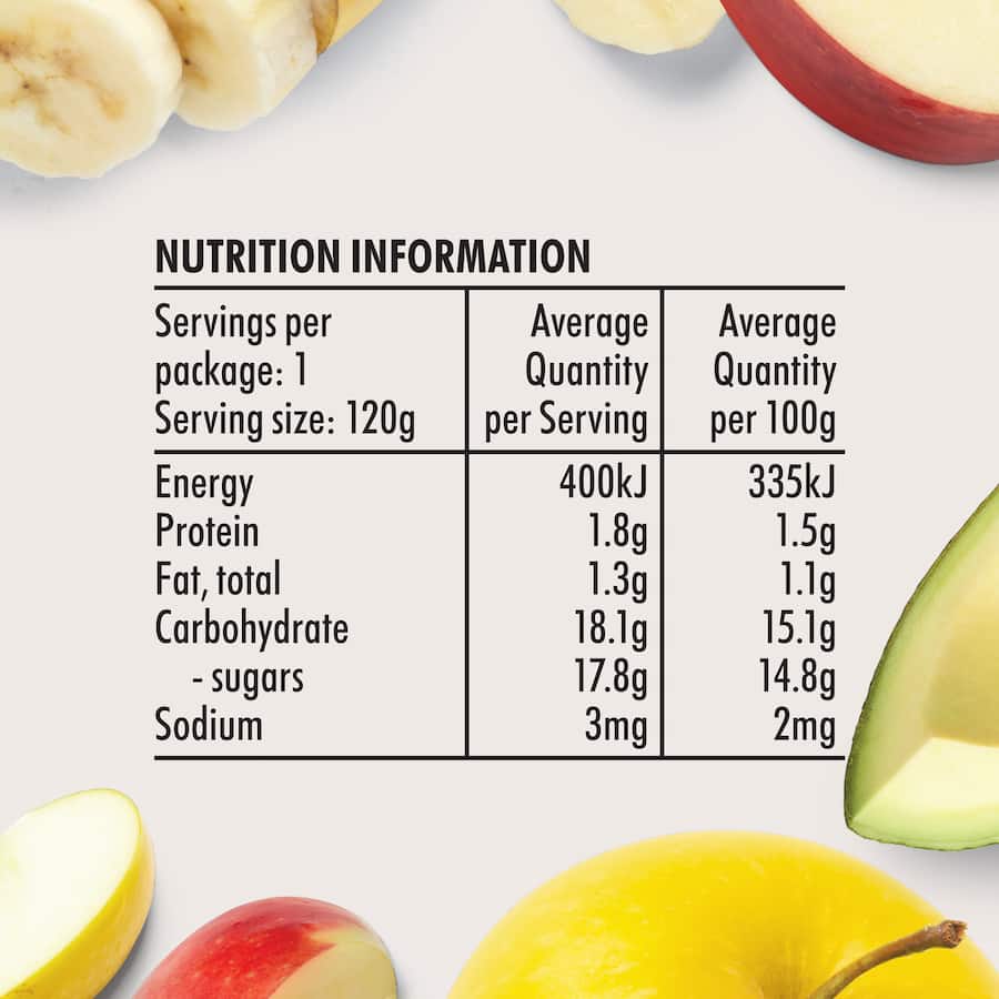 Wattie's Organic Baby Food 6+ Months Apple Banana & Avocado 120g