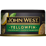 John West Tuna Yellowfin Lemon & Herbs Tear tab can 90g