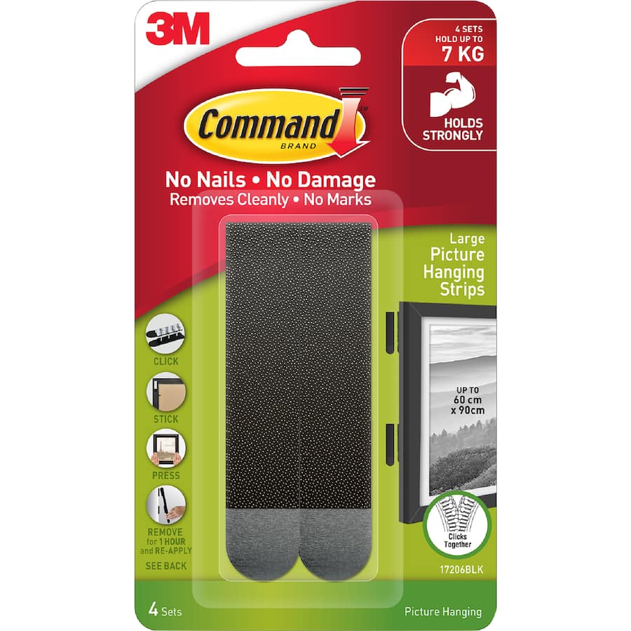 Command Picture Hanging Strips Adhesive Large - 4pack