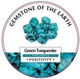 Tumbled stone - Green Turquenite (0.5Kg Box)