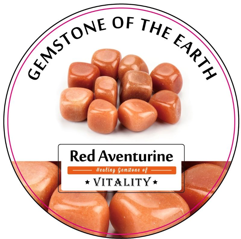 Tumbled stone - Red Aventurine (0.5Kg Box)