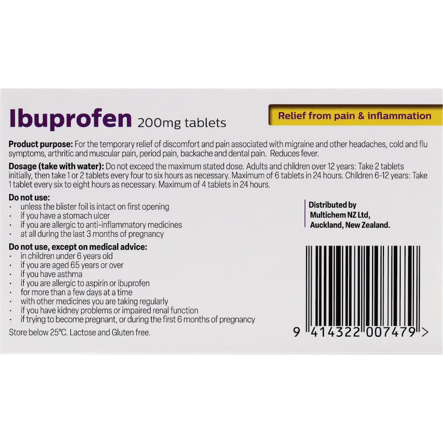 Health Direct Ibuprofen  Tablet 20pack