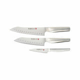 Kitchen Knife Set - Global Ni  Cooks / Veg / Paring (3pc)