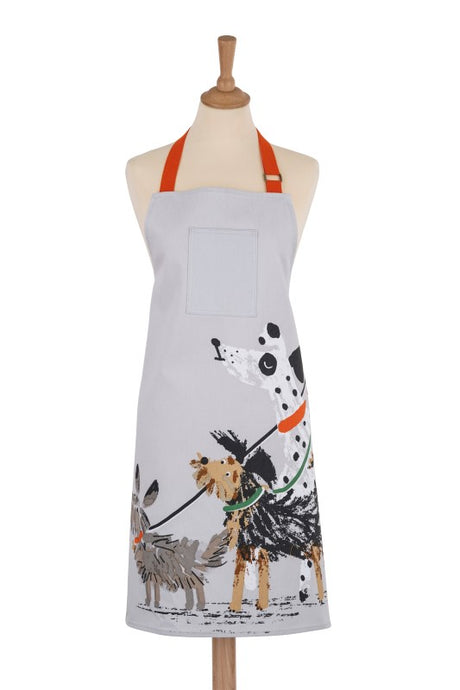 Ulster Weavers Cotton Apron Dog Days features playful pooch illustrations, eco-friendly materials, perfect for dog lovers.