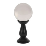 Clear Small Crystal Ball on Wooden Stand 90mm