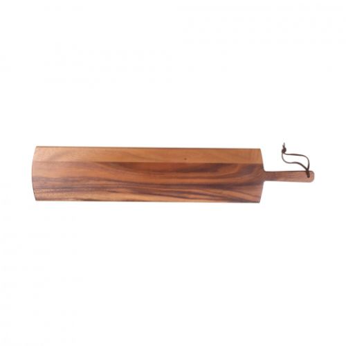 Tuscany Long Board: Elegant acacia wood serving platter, 670mm long, perfect for charcuterie and gourmet presentations.