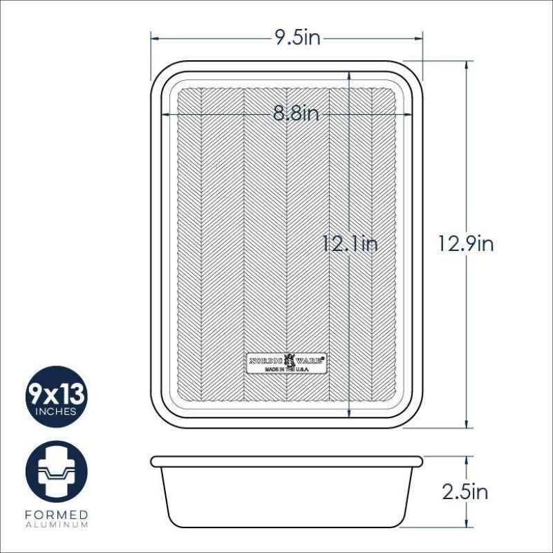 Nordic Ware Prism Rectangular Baking Pan | 9"x13"