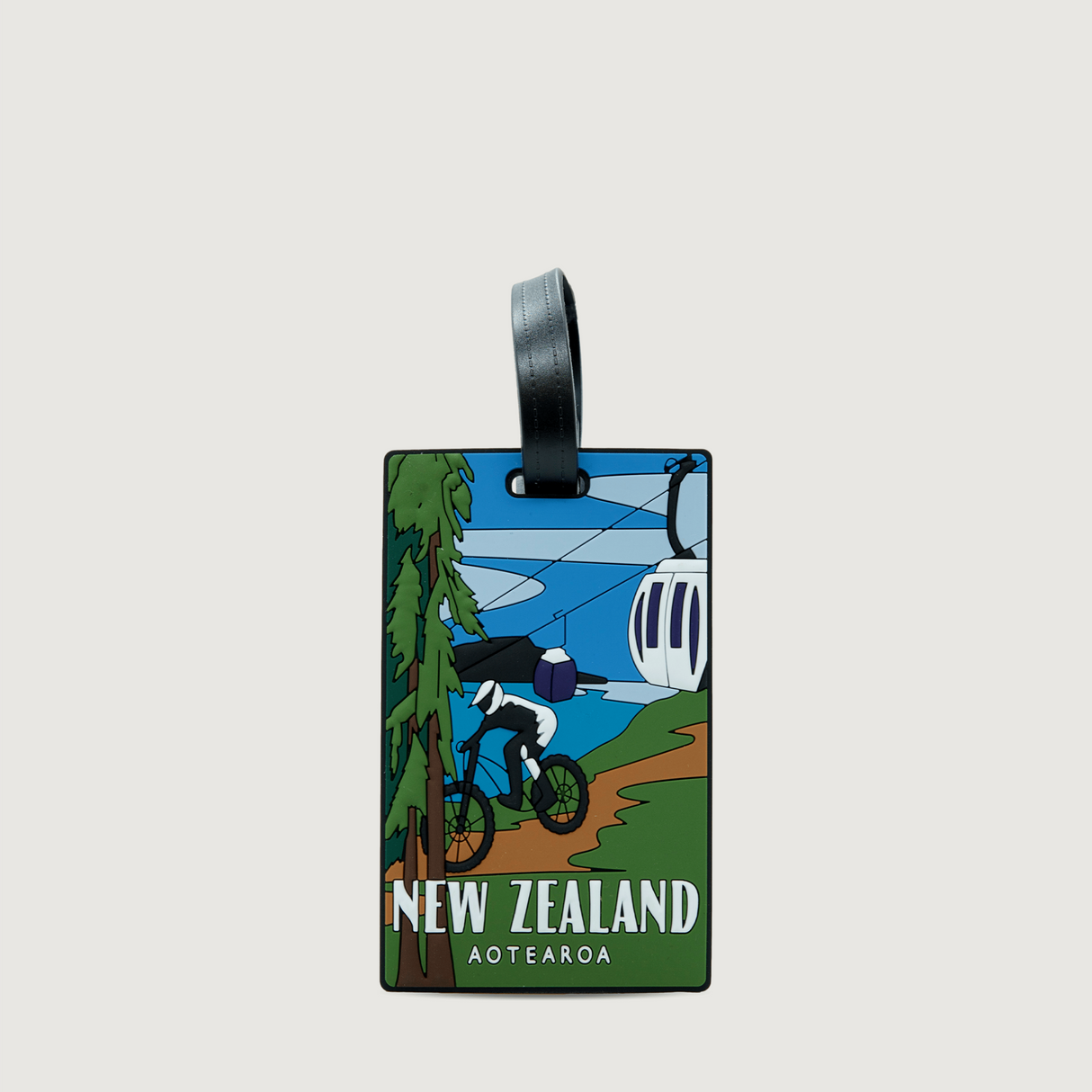 Moana Road - Luggage Tag - Mountain Biking and Gondola