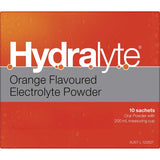 Hydralyte Effervescent Electrolyte Powder Orange Sachets 10pack