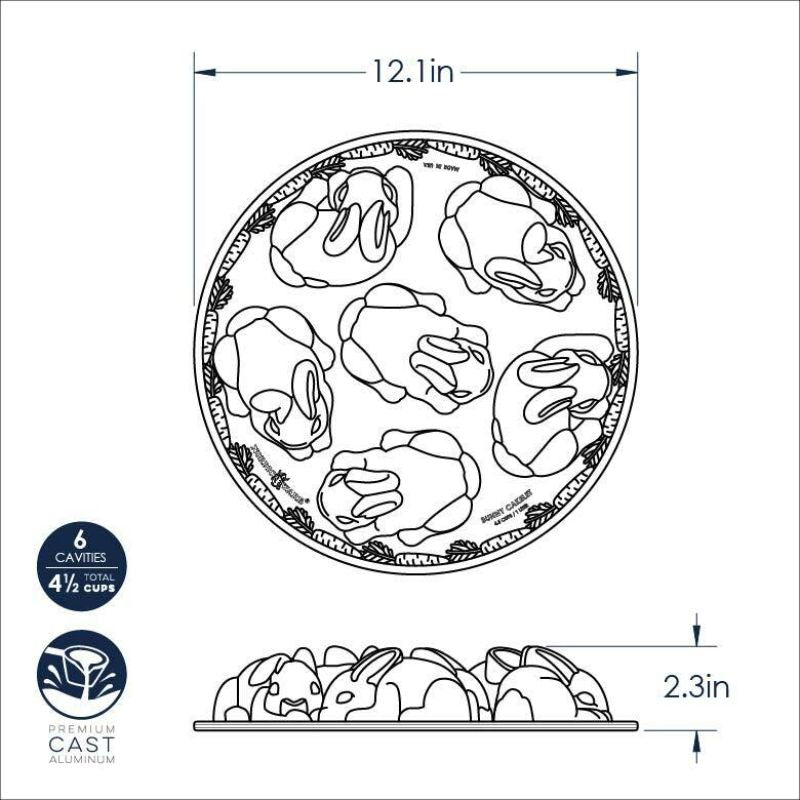 Nordic Ware Baby Bunny Cake Pan | Toffee