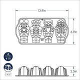 Nordic Ware Nutcracker Cakelet Pan | Sparkling Silver